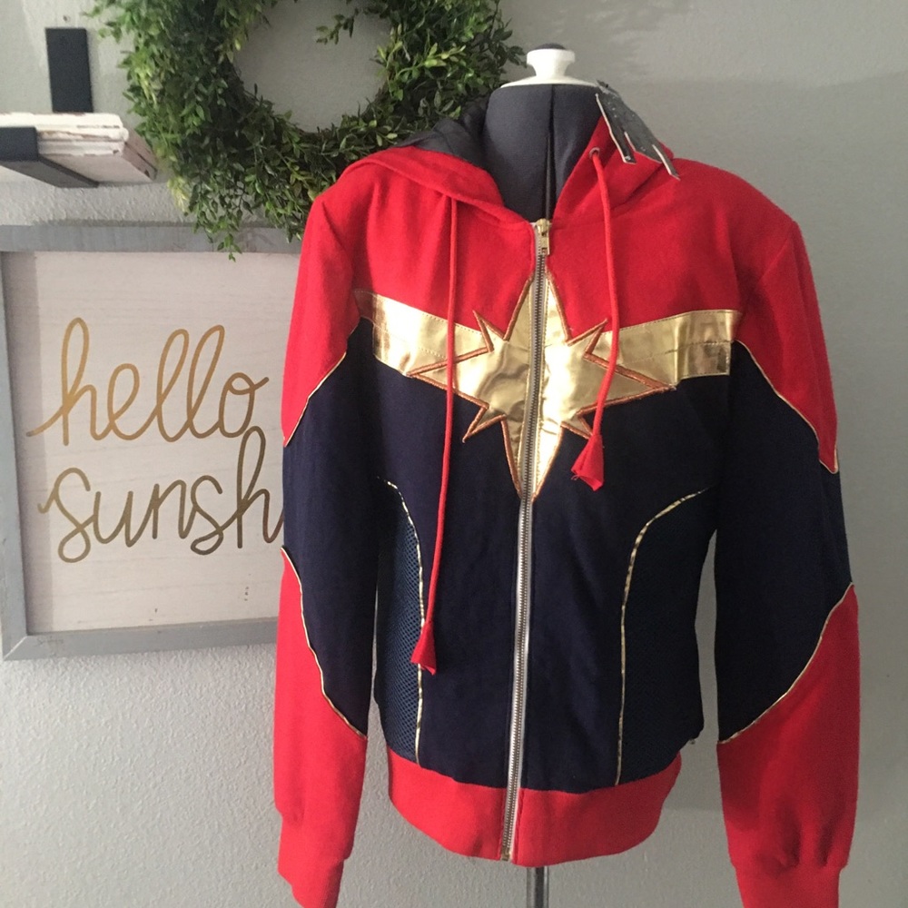 Captain Marvel Movie Jacket Hoodie